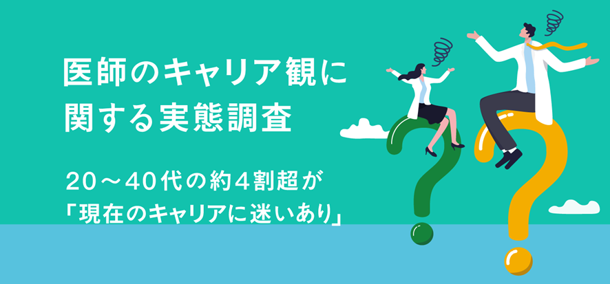医師のキャリア観に関する実態調査　20～40代の約4割超が「現在のキャリアに迷いあり」